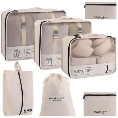 7-Piece Travel Packing Cube Set