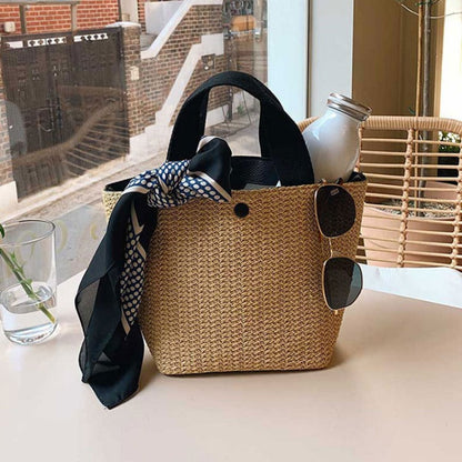 Small Woven Summer Tote Bag