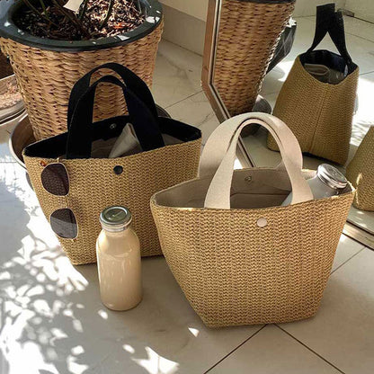 Small Woven Summer Tote Bag
