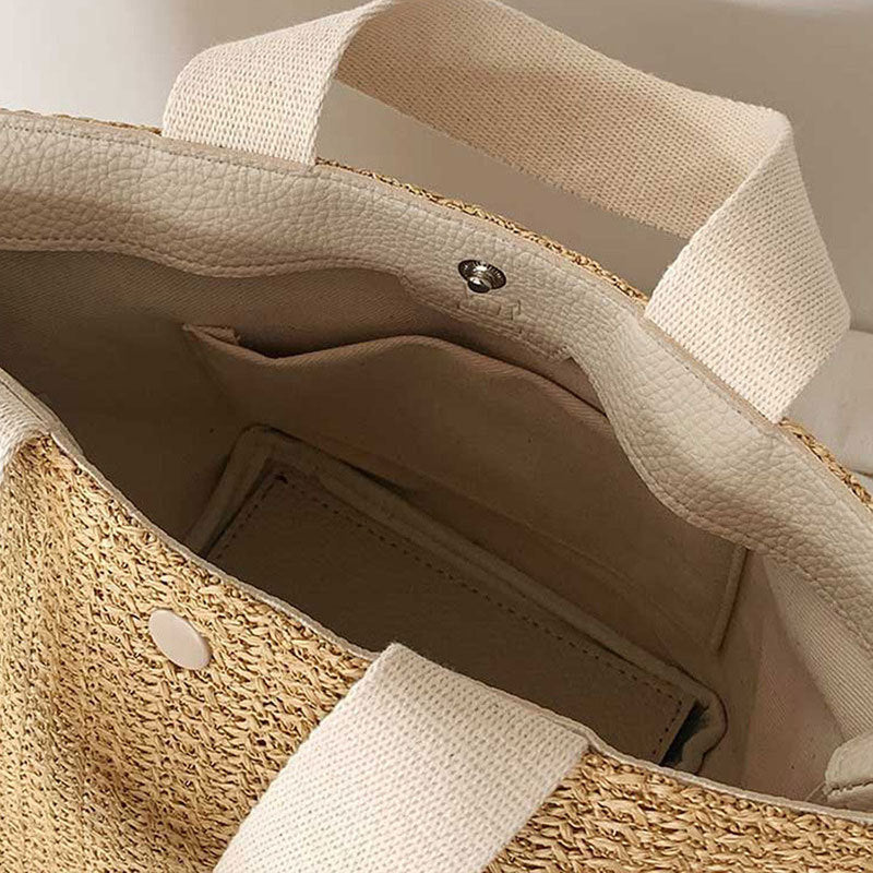 Small Woven Summer Tote Bag