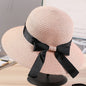Women’s Foldable Wide-Brim Straw Sun Hat